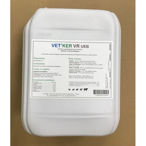 VET KER VR UEB B/ 5 LITRES - VERMIFUGE VET KER VR UEB B/ 5 LITRES - VERMIFUGE